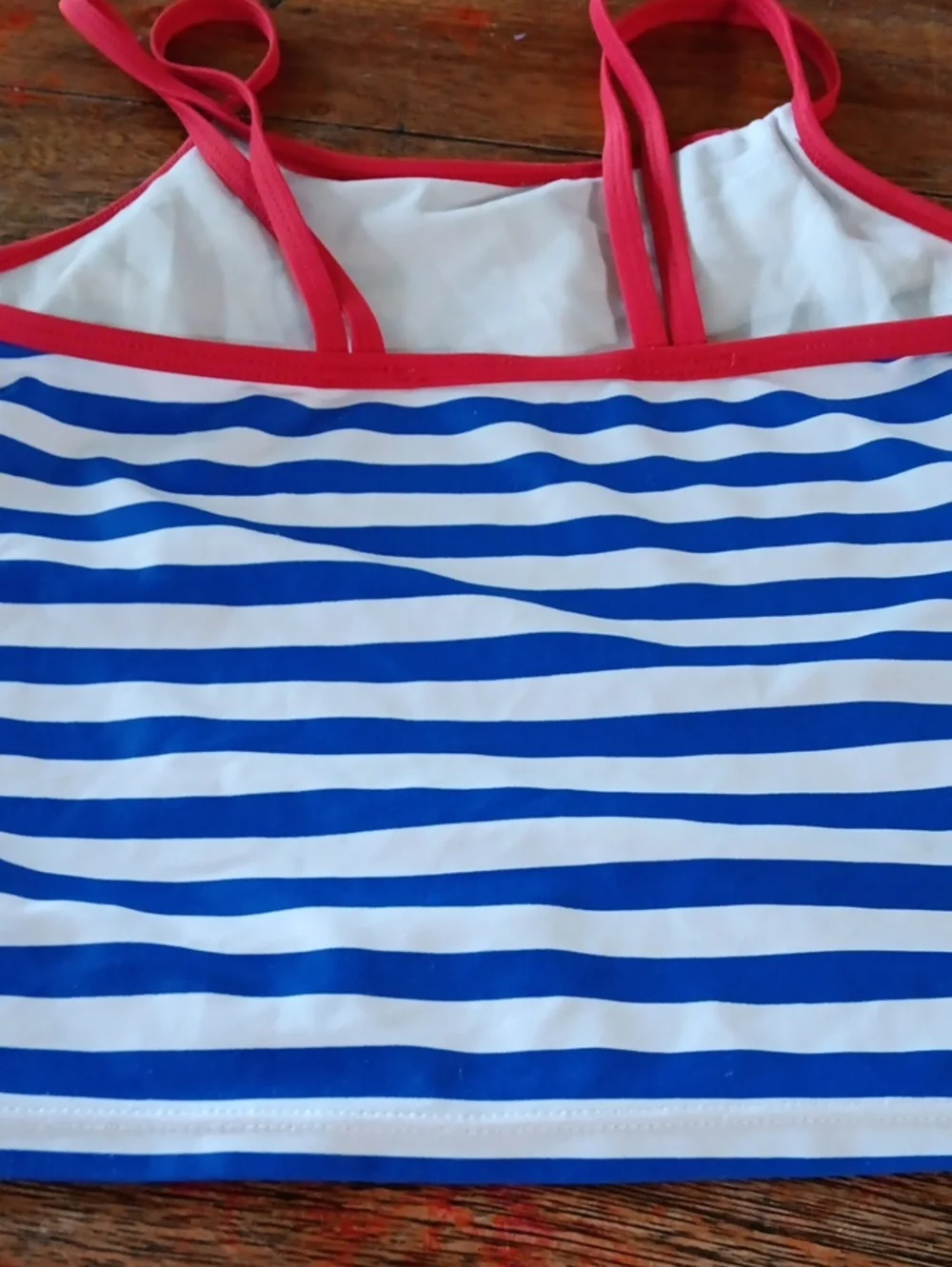 wonder nation Red & Blue Striped Star Tankini Set